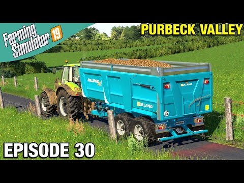 NEW ROLLAND TRAILER Farming Simulator 19 Timelapse - Purbeck Valley Farm FS19 Ep 30