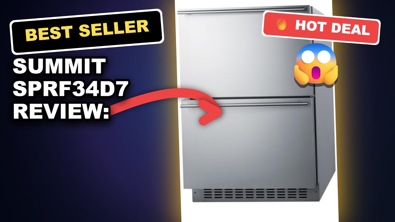 SUMMIT SPRF34D7 Review: Commercially Approved 24" 2-Drawer Fridge Freezer with Stainless Steel Construction