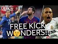 RONALDO, MESSI, ROBERTO CARLOS: #UCL FREE KICK STUNNERS!!