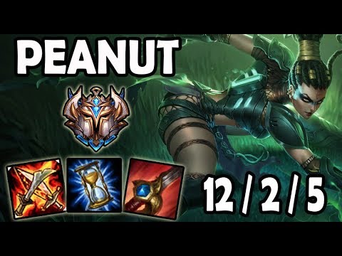Peanut Nidalee vs Lee Sin [ Jungle ] Lol Challenger Korea