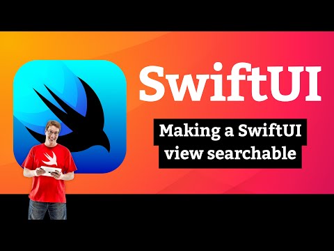 Making a SwiftUI view searchable β SnowSeeker SwiftUI Tutorial 4/10 thumbnail