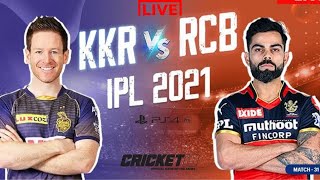 RCB vs KKR IPL 2021 LIVESTREAM (Cricket 19 Gameplay)