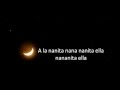 Karaoke a la nanita nana 