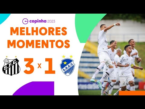 Gols e lances de Santos x São Raimundo