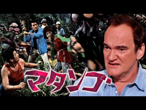 Thumbnail of the video: Quentin Tarantino on Attack of the Mushroom People