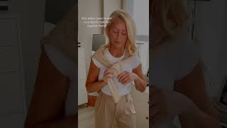 HOW TO TIE A SWEATER AROUND YOUR SHOULDERS | #shortsvideo #shorts #fashionhack