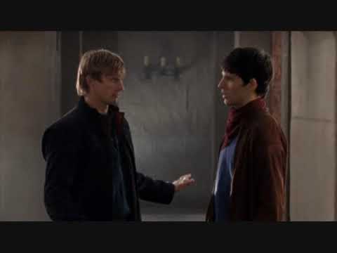 Merlin S2 E6: Beauty and the Beast Pt 2 - Merlin & Arthur's almost!hug
