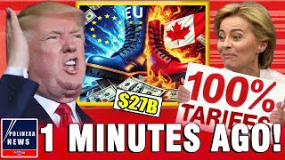 EU's $27 Billion Tariff Cripples US Economy, EU & Canada STRIKE BACK make Trump Pays #useconomicnews
