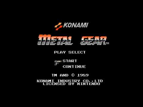 Metal Gear NES - Password Entry