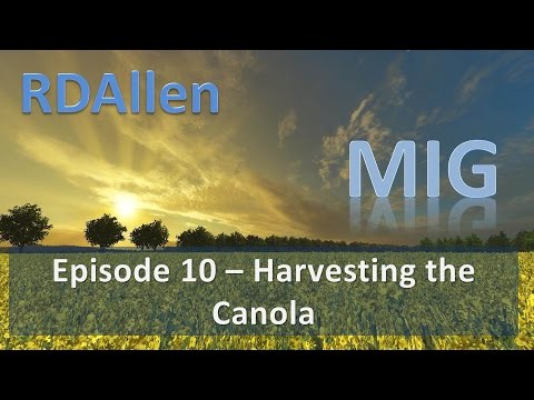 Farming Simulator 15 MIG E10 - Harvesting the Weedy Canola
