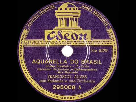 1st RECORDING OF: Brazil (aka Aquarela do Brasil) - Francisco Alves (1939)