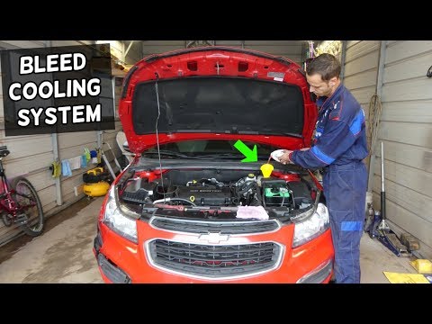 HOW TO BLEED COOLING SYSTEM ON CHEVROLET CRUZE SONIC 1.8 1.4  CAR OVERHEATS