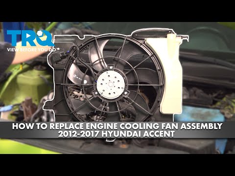 How to Replace Engine Cooling Fan Assembly 2012-2017 Hyundai Accent