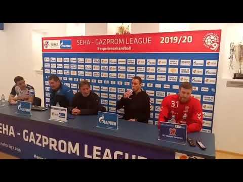 Konferencija za medije posle utakmice Metaloplastika - Veszprem