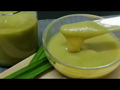 【斑蘭加椰 pandan kaya】How to make a smooth pandan kaya with only 4 ingredients !??