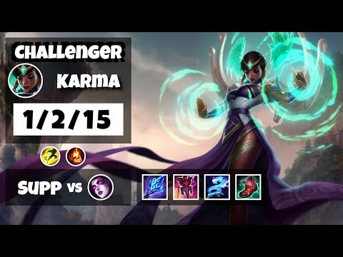 Karma Challenger Gameplay S11 Replay 11.6 Support (1/2/15) - BR