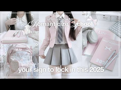 *ULTIMATE* How to ROMANTICIZE school! 🎀📓21 ways to romanticize and mindsets | jorginakei