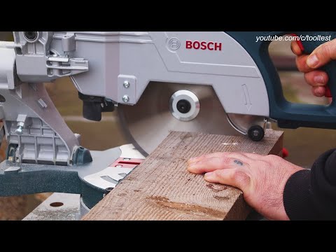 Bosch GCM 800 SJ 1250W Sliding mitre saw work demo