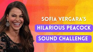 Sofia Vergara & Ellen DeGeneres Hilarious Peacock Sound Challenge | Celebrity Laughs