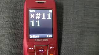 Samsung SGH-E250 - *#1111#, *#2222#
