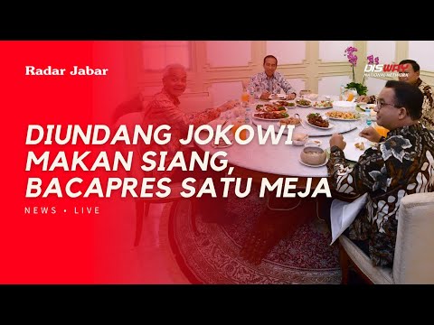 PRABOWO, GANJAR DAN ANIES DUDUK SATU MEJA