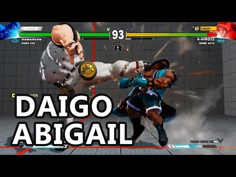 SFV - Daigo tries out Abigail
