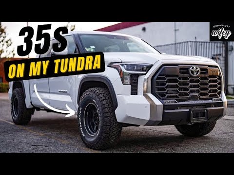 TE37XT wheels and 35s KO2 tires on my 2022 Toyota Tundra installed at RPM Garage