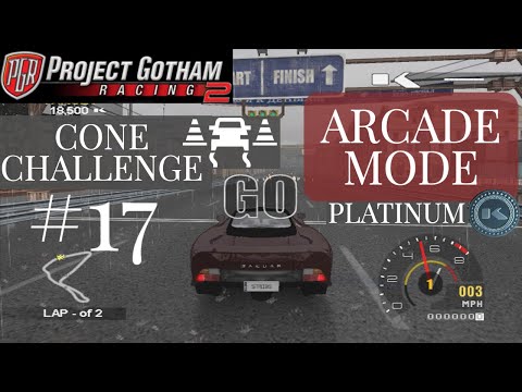 Project Gotham Racing 2 Arcade Mode Platinum  |  Let's Play  |  Cone Challenge #17
