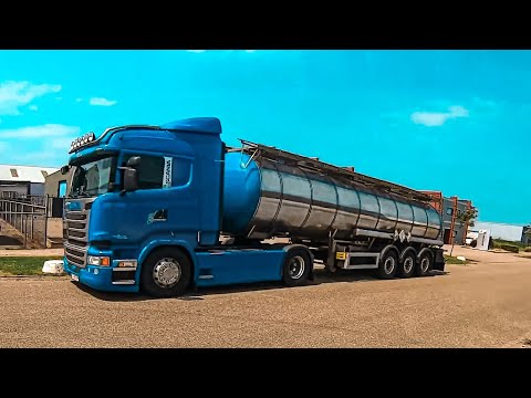 Driving Scania R410 POV -  Netherlands Zevenbergen 2.7K