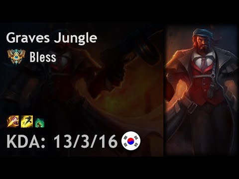 Graves Jungle vs Lee Sin - Bless - KR Challenger Patch 6.20