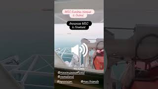 Msc Euribia 🚫 blocked in Dubai #msceuribia Merci Msc Friend carnet d'escales 🙏