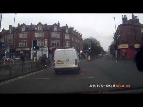 HYDE PARK: Van Left Hooks Cyclist