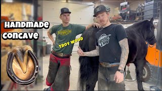 Special Horse Gets Handmade Horseshoes! Concave Shoeing w/Troy Wood