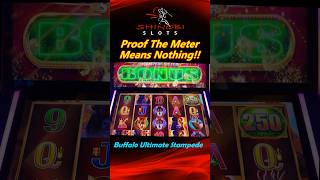 Proof The Meter Means Nothing! Buffalo Ultimate Stampede BIG WIN! #shinobislots #shorts #shortfeed