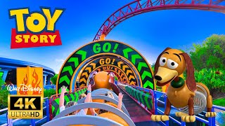 Slinky Dog Dash – Full Ride in 4K 60 FPS | Disney’s Hollywood Studios