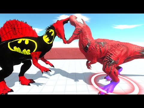 BATMAN SPINOSAURUS DEATH RUN - Animal Revolt Battle Simulator