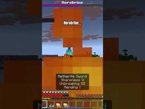 Herobrine Exposed: Deadly Encounter in Minecraft! #shorts