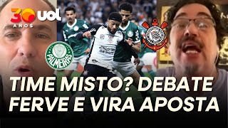 CORINTHIANS X PALMEIRAS: JULIO FALA EM 'TIME MISTO', COLUNISTAS REAGEM E DEBATE TERMINA EM APOSTA