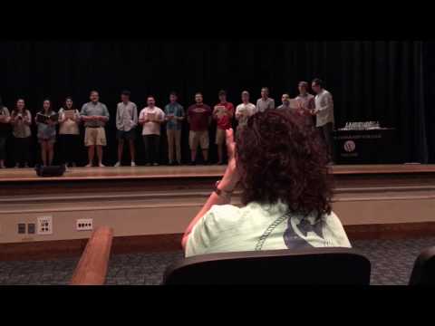Surprise Farewell Song for Choral Instructor Claudia Bryan