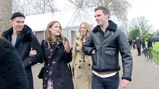 Riley Keough, Nicholas Hoult and more at the Burberry Fashion Show in London video