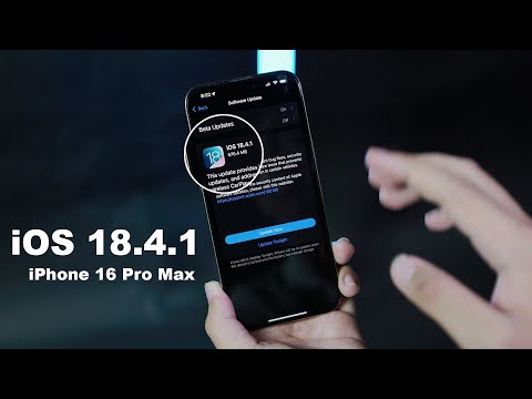 iOS 18.4.1 on iPhone 16 Pro Max