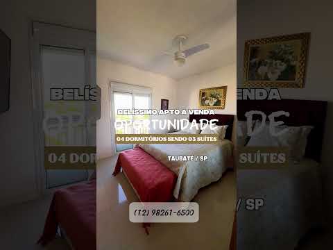 Apto alto padrão a venda em Taubaté/SP - na melhor região - Hall social privativo com 3 suítes