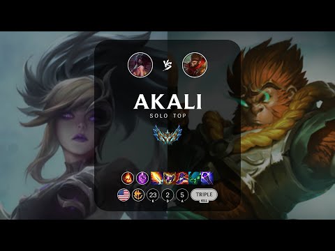 Akali Top vs Wukong - NA Challenger Patch 14.4