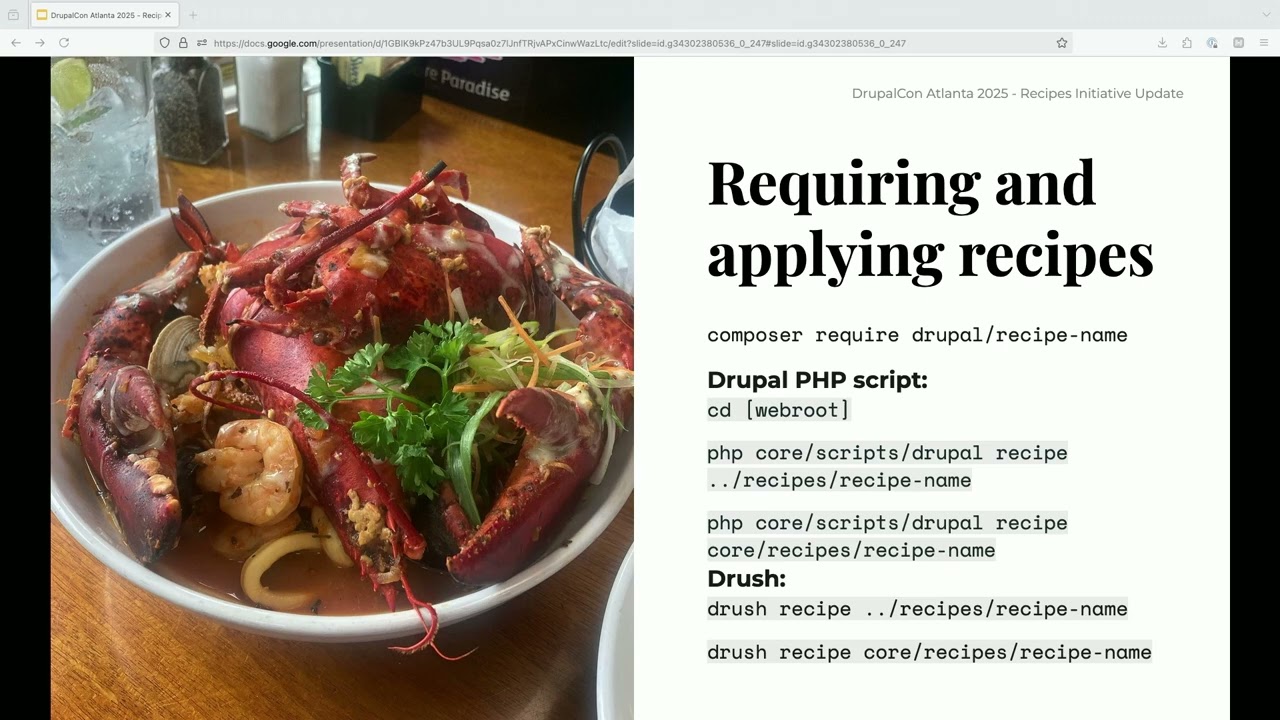 Drupal Recipes Initiative Update | DrupalCon Atlanta 2025