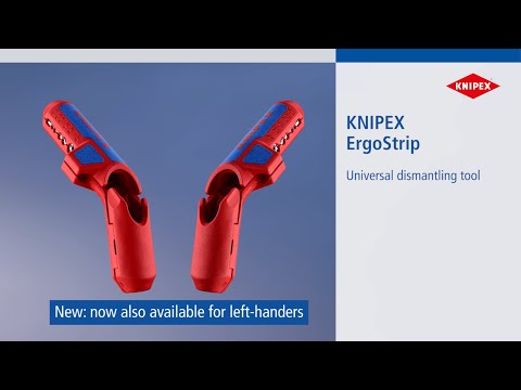 KNIPEX ErgoStrip® Universal Stripping Tool For left-handers video