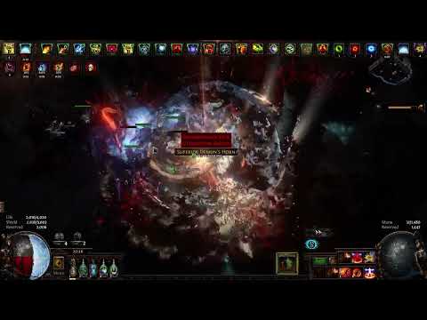Path of Exile - 3.21 - Consecrated Tank (Purifying Flame Inquisitor) - T16 Vaal Temple Trio kill