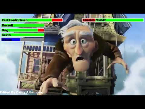 Up (2009) Final Battle with healthbars 2/2 (10K Subscribers Special)