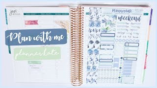 Plan with Me - Winter Floral | Erin Condren Life Planner & Planner Kate | Romina Vasquez