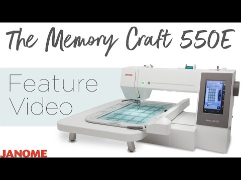 Відео про вишивальну машину JANOME MC550E
