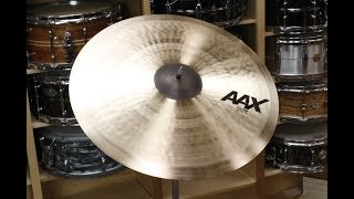 Video thumbnail for Sabian 21" AAX Thin Ride - Demo of exact cymbal - 2295g by Columbus Percussion